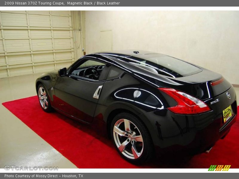 Magnetic Black / Black Leather 2009 Nissan 370Z Touring Coupe