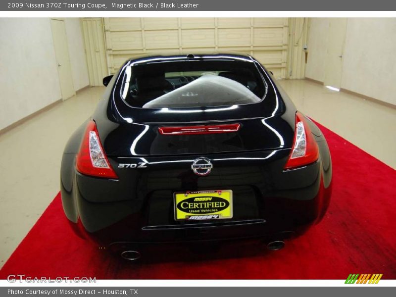 Magnetic Black / Black Leather 2009 Nissan 370Z Touring Coupe