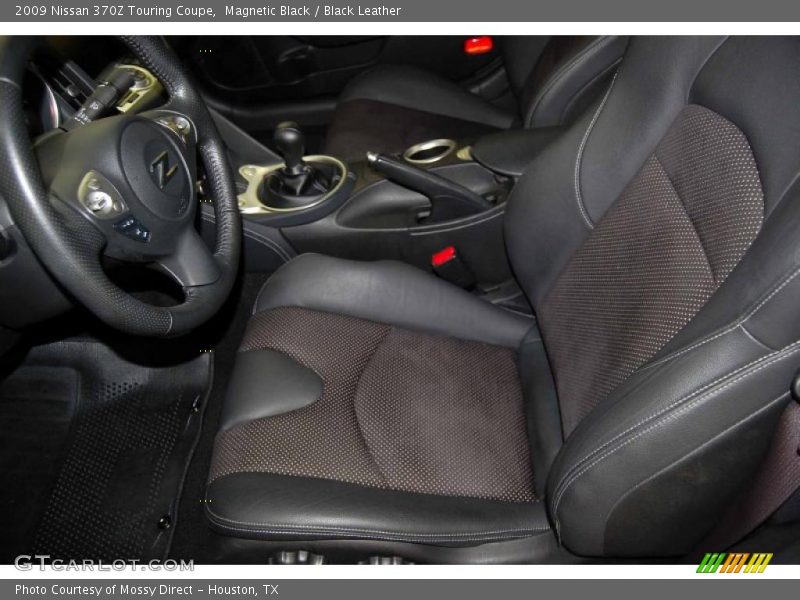 Magnetic Black / Black Leather 2009 Nissan 370Z Touring Coupe