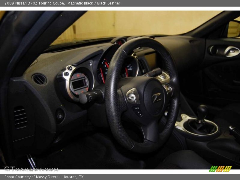Magnetic Black / Black Leather 2009 Nissan 370Z Touring Coupe