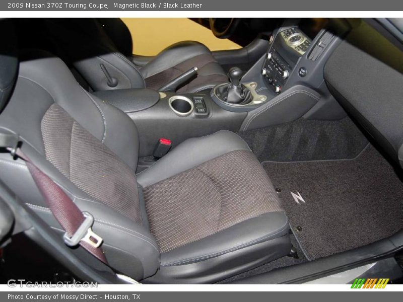 Magnetic Black / Black Leather 2009 Nissan 370Z Touring Coupe