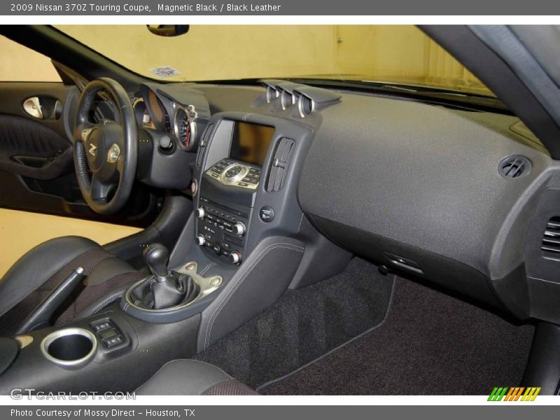 Magnetic Black / Black Leather 2009 Nissan 370Z Touring Coupe