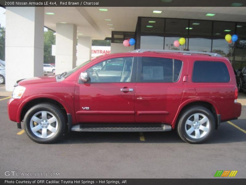 Red Brawn / Charcoal 2008 Nissan Armada LE 4x4