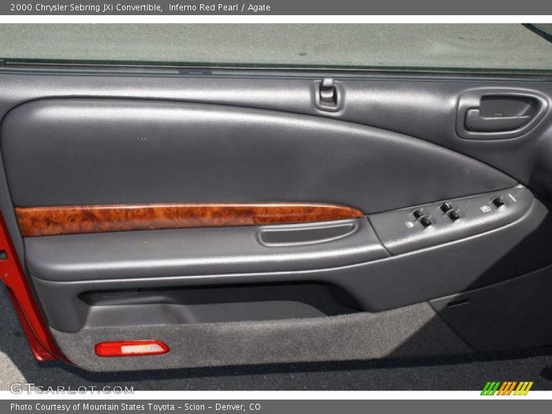 Inferno Red Pearl / Agate 2000 Chrysler Sebring JXi Convertible