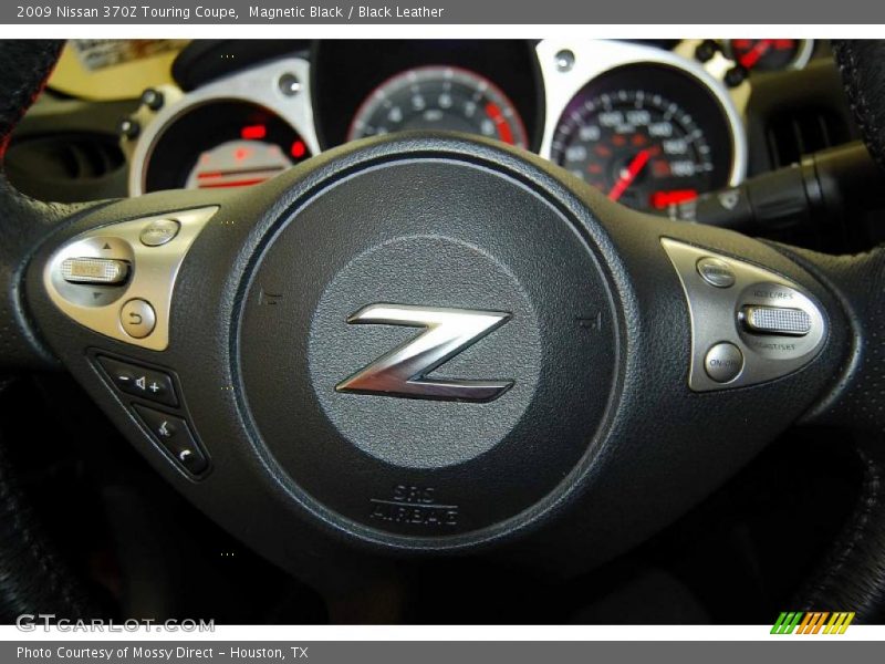 Magnetic Black / Black Leather 2009 Nissan 370Z Touring Coupe