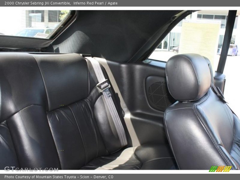 Inferno Red Pearl / Agate 2000 Chrysler Sebring JXi Convertible