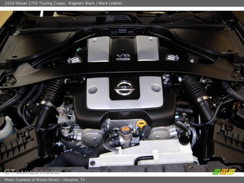 Magnetic Black / Black Leather 2009 Nissan 370Z Touring Coupe