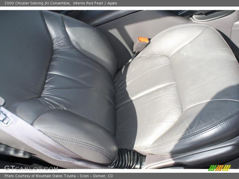 Inferno Red Pearl / Agate 2000 Chrysler Sebring JXi Convertible