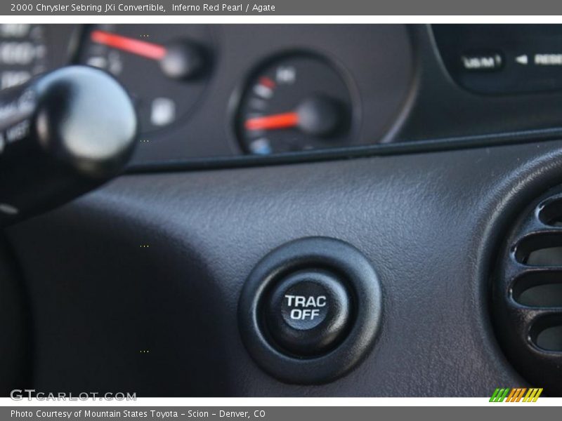 Inferno Red Pearl / Agate 2000 Chrysler Sebring JXi Convertible
