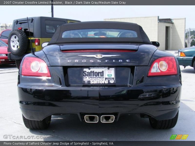 Black / Dark Slate Gray/Medium Slate Gray 2007 Chrysler Crossfire Limited Roadster