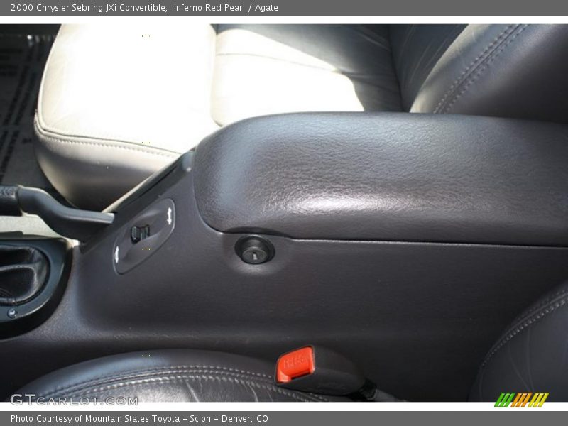 Inferno Red Pearl / Agate 2000 Chrysler Sebring JXi Convertible