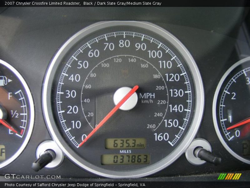 Black / Dark Slate Gray/Medium Slate Gray 2007 Chrysler Crossfire Limited Roadster