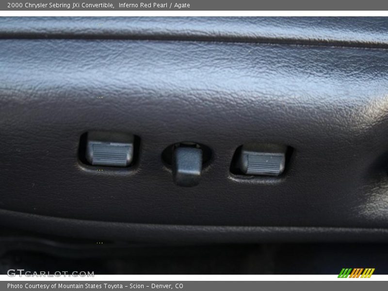Inferno Red Pearl / Agate 2000 Chrysler Sebring JXi Convertible