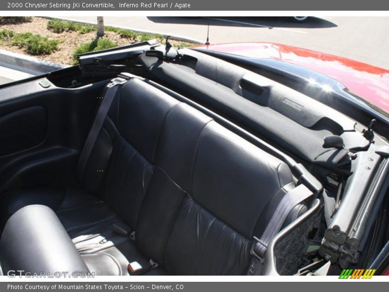 Inferno Red Pearl / Agate 2000 Chrysler Sebring JXi Convertible