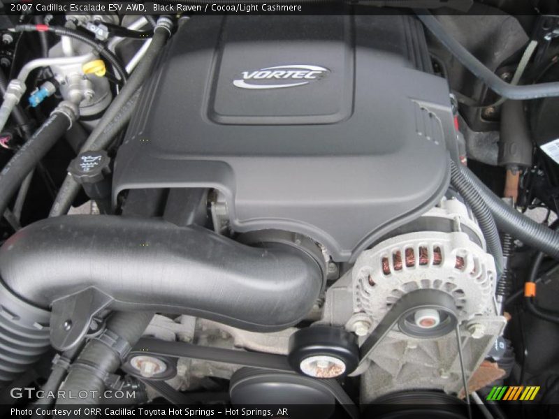 Black Raven / Cocoa/Light Cashmere 2007 Cadillac Escalade ESV AWD