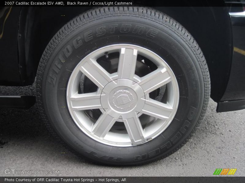 Black Raven / Cocoa/Light Cashmere 2007 Cadillac Escalade ESV AWD