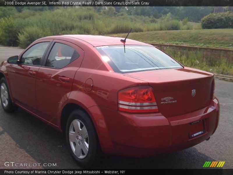Inferno Red Crystal Pearl / Dark Slate Gray/Light Slate Gray 2008 Dodge Avenger SE