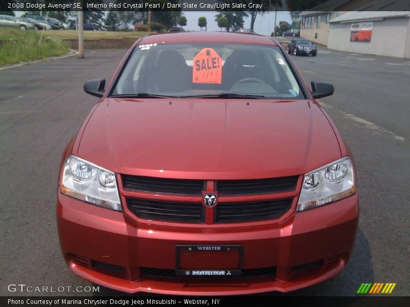 Inferno Red Crystal Pearl / Dark Slate Gray/Light Slate Gray 2008 Dodge Avenger SE