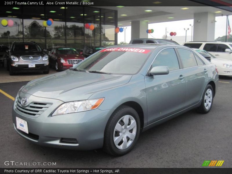 Aloe Green Metallic / Bisque 2007 Toyota Camry LE