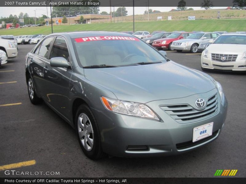 Aloe Green Metallic / Bisque 2007 Toyota Camry LE