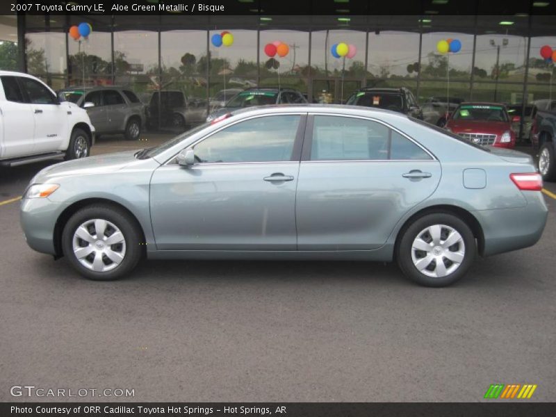 Aloe Green Metallic / Bisque 2007 Toyota Camry LE