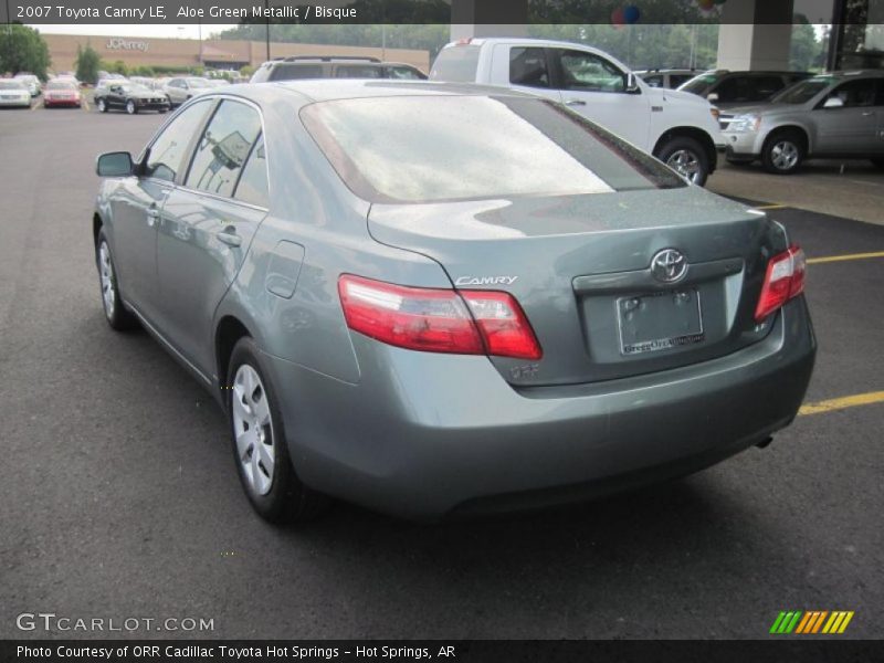 Aloe Green Metallic / Bisque 2007 Toyota Camry LE