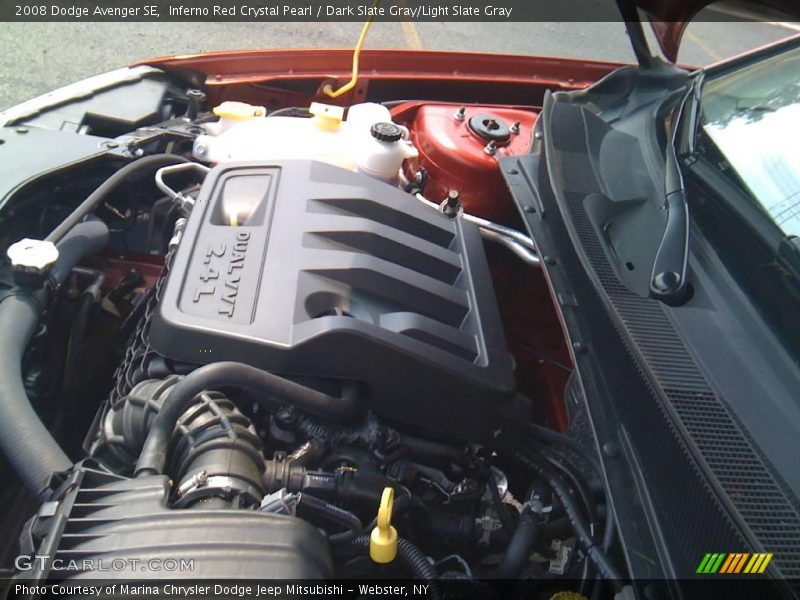Inferno Red Crystal Pearl / Dark Slate Gray/Light Slate Gray 2008 Dodge Avenger SE