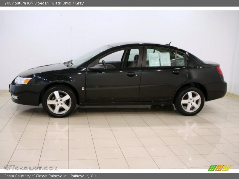 Black Onyx / Gray 2007 Saturn ION 3 Sedan