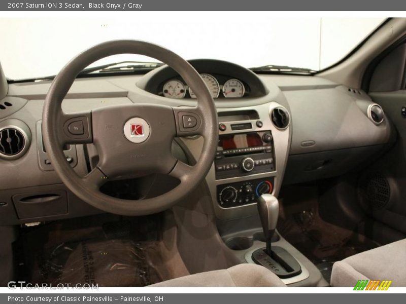 Black Onyx / Gray 2007 Saturn ION 3 Sedan