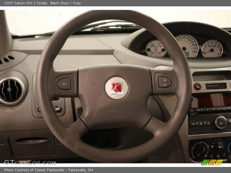 Black Onyx / Gray 2007 Saturn ION 3 Sedan