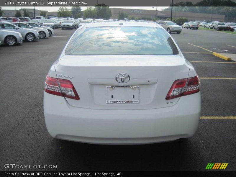Super White / Ash Gray 2010 Toyota Camry LE