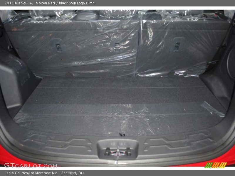 Molten Red / Black Soul Logo Cloth 2011 Kia Soul +