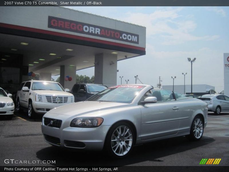 Silver Metallic / Off-Black 2007 Volvo C70 T5 Convertible
