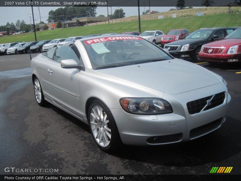 Silver Metallic / Off-Black 2007 Volvo C70 T5 Convertible
