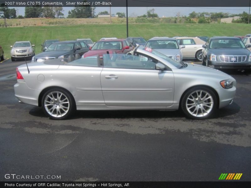 Silver Metallic / Off-Black 2007 Volvo C70 T5 Convertible