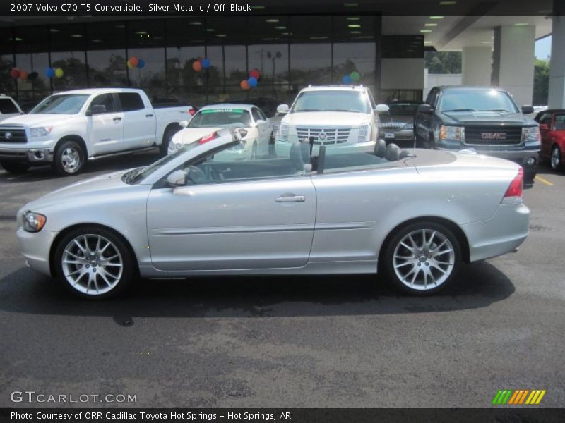 Silver Metallic / Off-Black 2007 Volvo C70 T5 Convertible