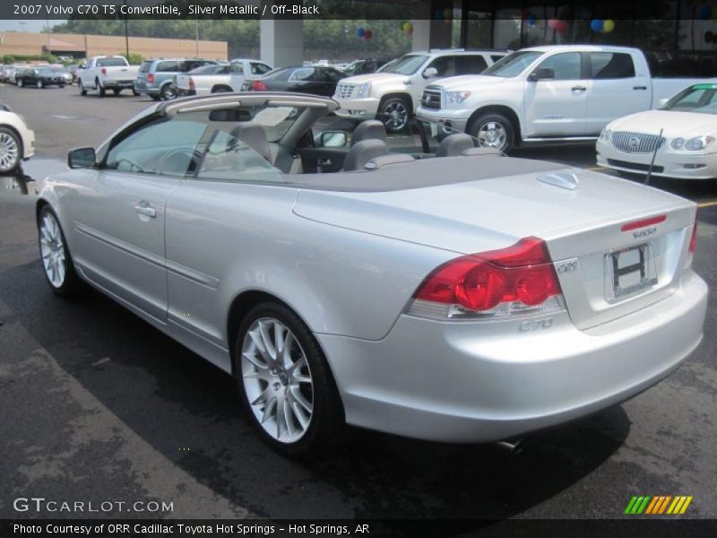 Silver Metallic / Off-Black 2007 Volvo C70 T5 Convertible