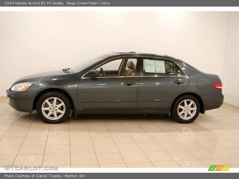 Deep Green Pearl / Ivory 2004 Honda Accord EX V6 Sedan