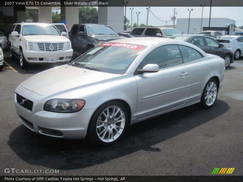 Silver Metallic / Off-Black 2007 Volvo C70 T5 Convertible