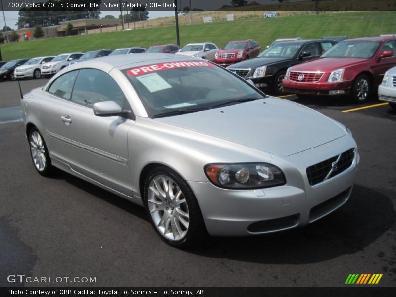 Silver Metallic / Off-Black 2007 Volvo C70 T5 Convertible