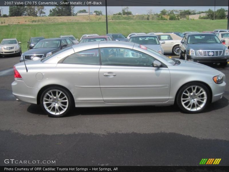 Silver Metallic / Off-Black 2007 Volvo C70 T5 Convertible
