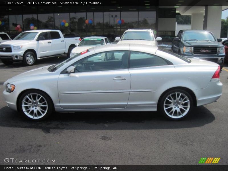Silver Metallic / Off-Black 2007 Volvo C70 T5 Convertible