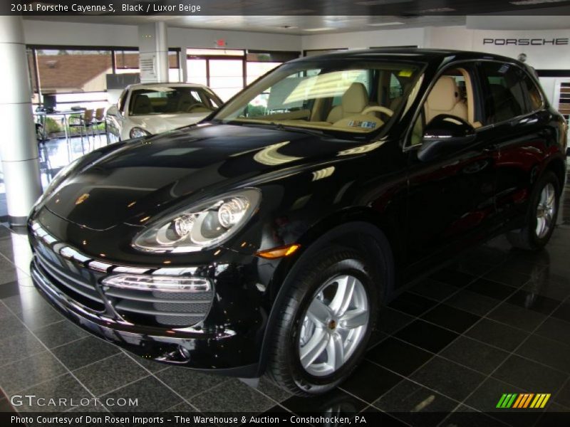 Black / Luxor Beige 2011 Porsche Cayenne S