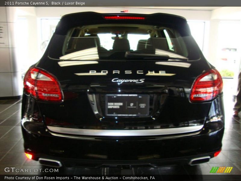 Black / Luxor Beige 2011 Porsche Cayenne S