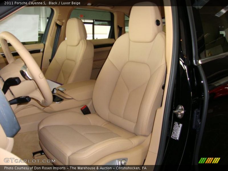 Black / Luxor Beige 2011 Porsche Cayenne S