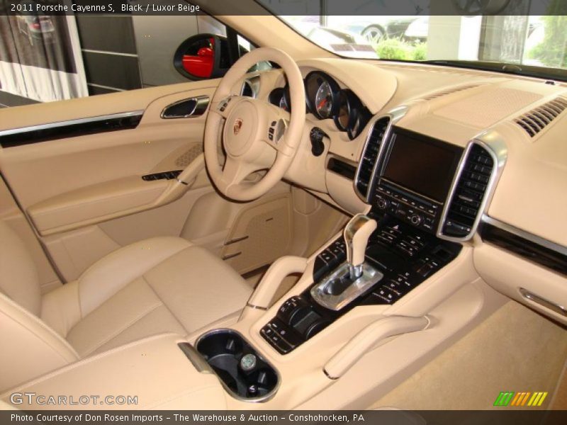 Black / Luxor Beige 2011 Porsche Cayenne S