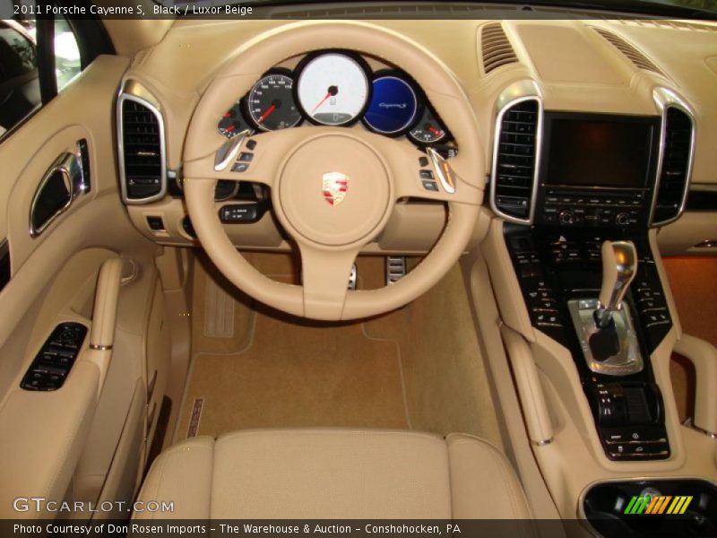 Black / Luxor Beige 2011 Porsche Cayenne S
