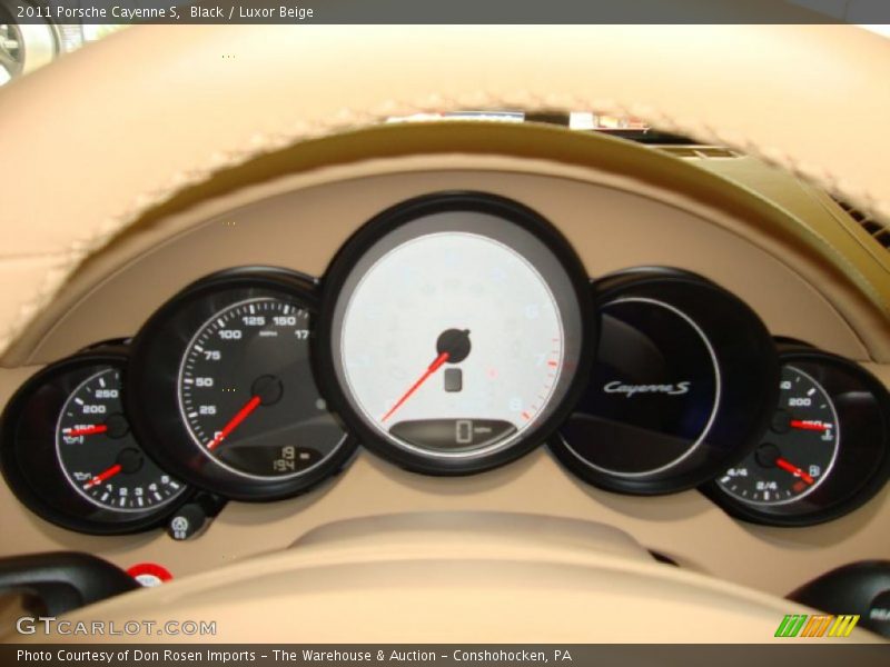 Black / Luxor Beige 2011 Porsche Cayenne S