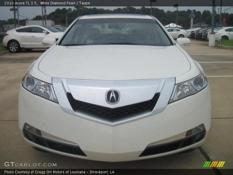 White Diamond Pearl / Taupe 2010 Acura TL 3.5