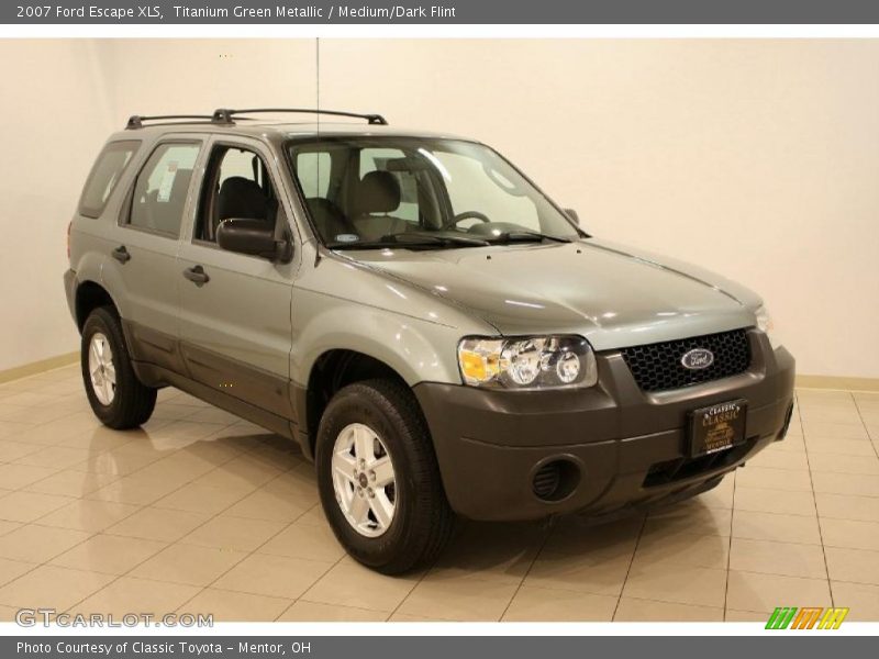 Titanium Green Metallic / Medium/Dark Flint 2007 Ford Escape XLS